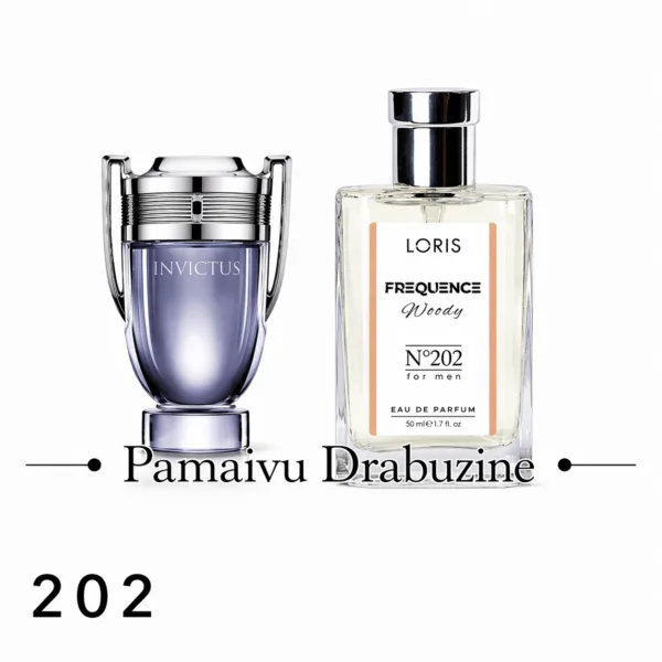 50ml  Loris 202 Įkvėpti : "PACO RABANNE - Invictus EDP "