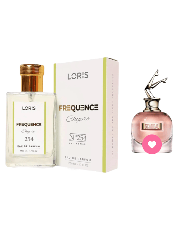 50ml  Loris Frequence 254 Įkvėpti :  "Jean Paul Gaultier Scandal" EDP