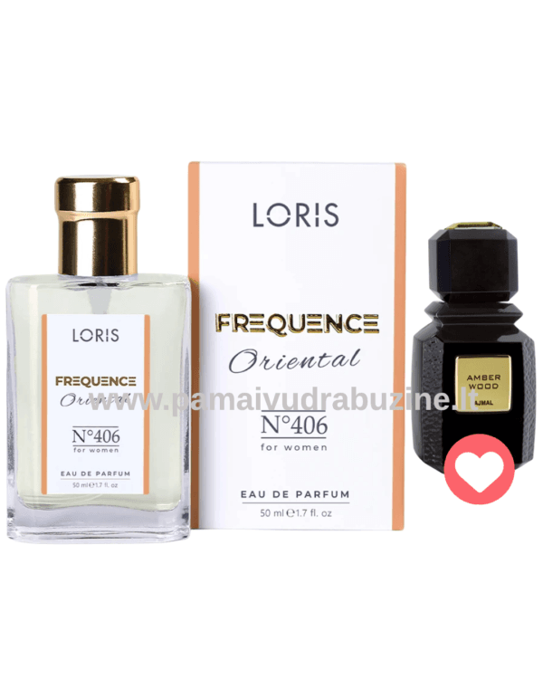 50ml Loris Frequence 406 Įkvėpti : "Ajmal Amber Wood " EDP