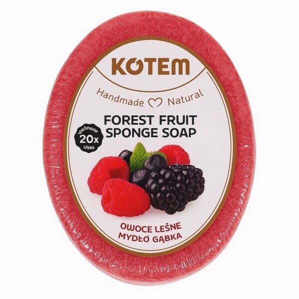 KOTEM kempinė su miško uogų muilu, 125 g